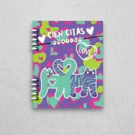 Cuaderno 100 Citas Pareja / Libro Citas / Agenda Citas/amor