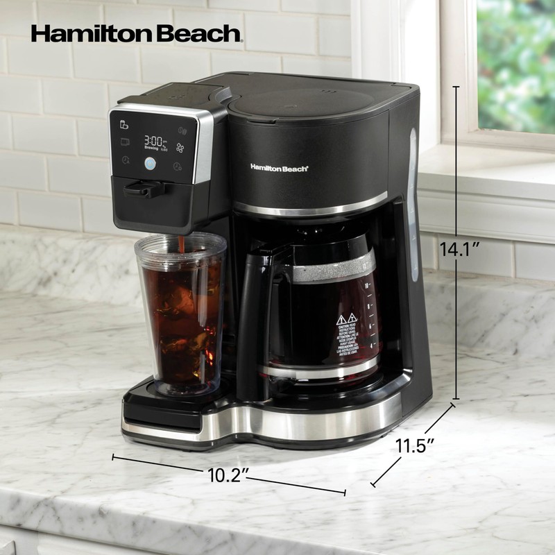 Hamilton Beach 2-Way 12 Cup Programmable Drip Hot and Iced