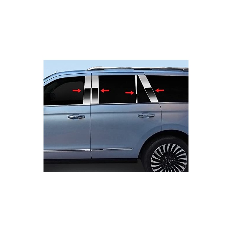 Pillar Post for 2018-2023 Ford Expedition (Stainless Steel) (8 Piece)