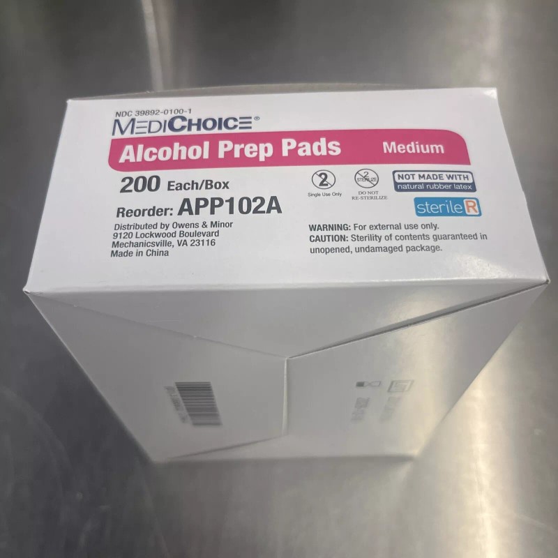 MediChoice Alcohol Prep Pad, Large - 1 box of 200