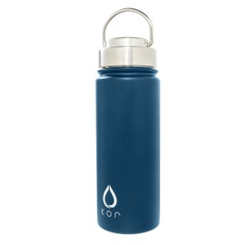 KOR Water Rok Stainless Steel Bottle Stainless Steel Sapphire 7 x 7 x 22 cm
