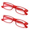V.W.E. 2 Pairs Casual Rectangular Reading Glasses - Stylish Simple