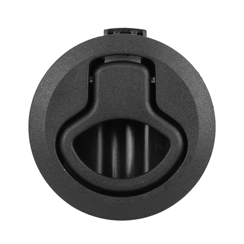 Round Black Flush Pull Slam Latch Deck Hatch Handle Lock