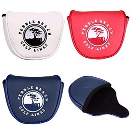 Odyssey 2 Ball Mallet Magnetic Putter Cover Head Cover Navy White Red (White)