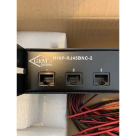 GEM H16P-RJ45BNC-2 CCTV Balun Hub