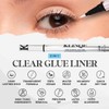 2 in1 Clear Eyelash Glue Liner Pen, Waterproof, Latex Free,