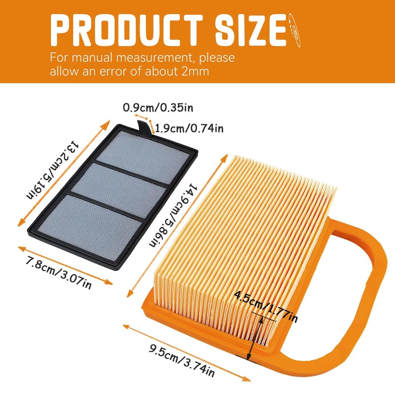 TS420 TS410 Air Filter + Pre Cleaner Set for Stihl