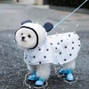 [BND-S47] Dog Clothes Bear Polka Dot Rain Cape White-M 5ea