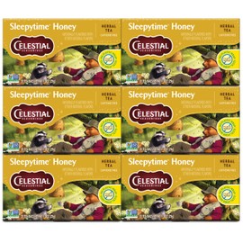 Celestial Seasonings Sleepytime Herbal Tea, Honey, Caffeine Free Sleep Tea, 20 Tea Bags Per Box (Pack of 6)