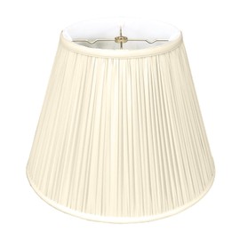 Royal Designs Deep Empire Gather Pleat Basic Lamp Shade, Beige, 10 x 20 x 15