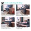Adjustable Leg Lifter with Padded Handle, Multi-Loop Leg Lifter Strap,