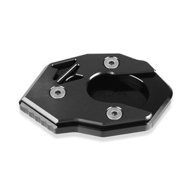 CNC Motorcycle Side Stand Enlarge Kickstand Plate Enlarger Compatible with Z900 Z900RS Z650 Ninja H2 SX 2017-2023 NINJA650 X300 ABS 2016-2023 Z900 SE 2020-2023 Z650RS 2021-2023 (Black)