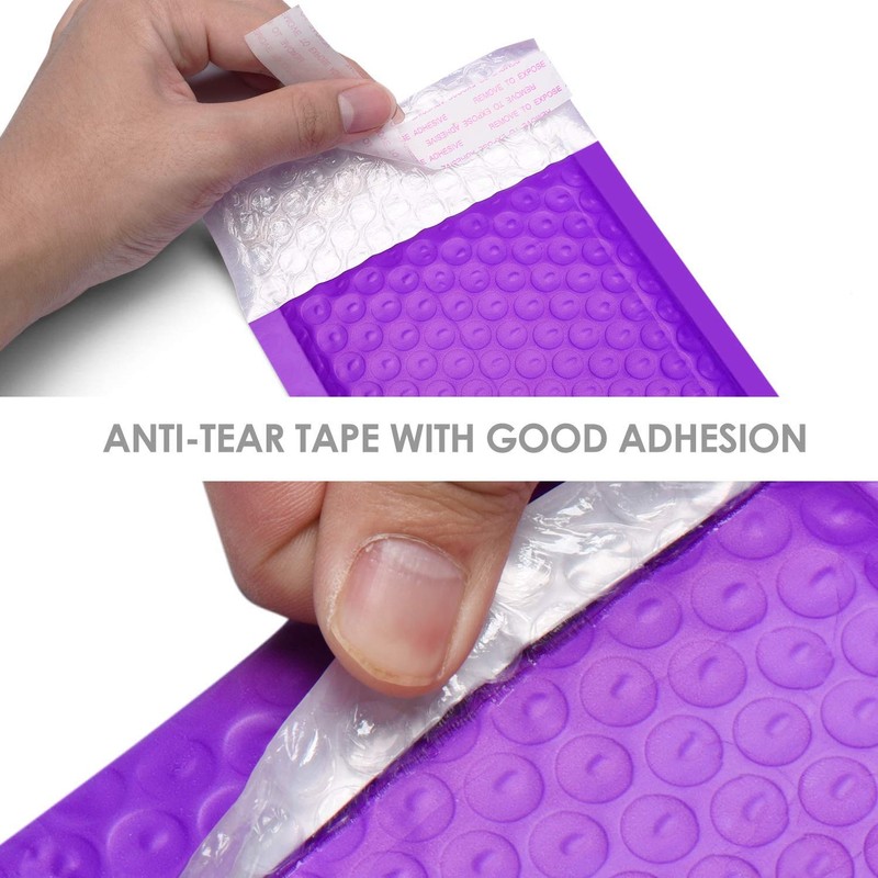 Switory 50pcs 10.2x17.7cm Poly Bubble Mailers 4x7 Inch Padded Envelopes