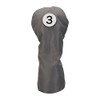 LITE H-465 (110) Standard Headcover for Fairway Woods, Gray