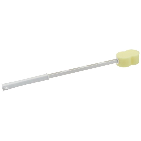 Sammons Preston Bath Sponge, Lightweight Long Handled Washer and Scrubber for Bath and Shower, Extended Reacher Cleaning Aid for Limited Range of Motion, Contour,61292