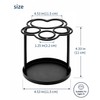Yigney Toothbrush Holders for bathrooms, Metal Toothbrush Holder Black