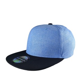 D10 Fashion Trucker Cap Unisex Adjustable Baseball Hat Adult Plain (Blue)