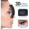 Black Sleep Eye Mask, 100% Light Blocking Blindfold, Zero Pressure,