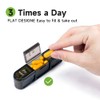 Daviky Pill Organizer 3X a Day, Weekly Pill Box 7