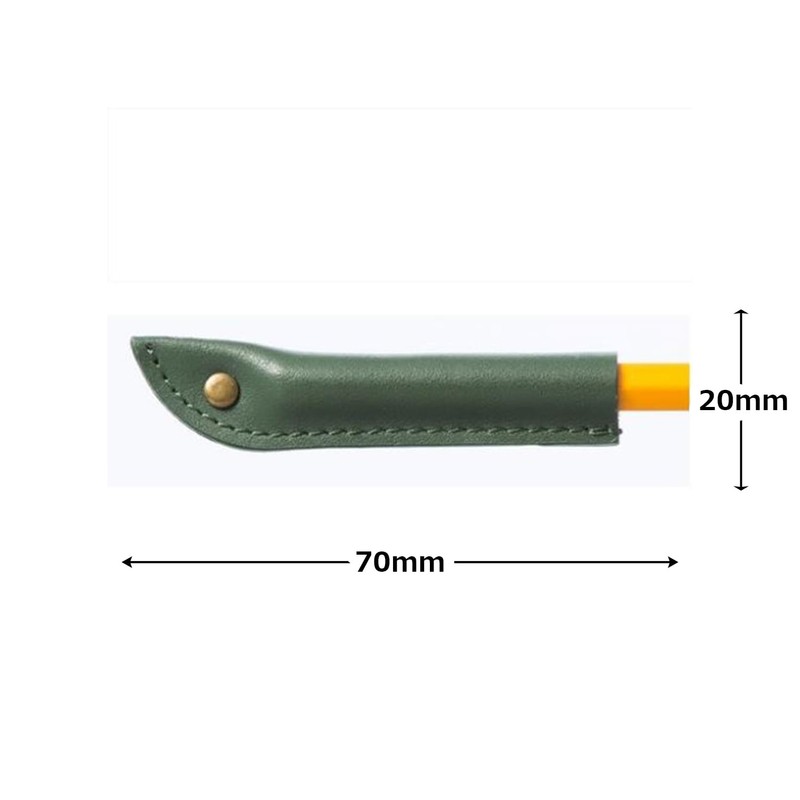 Leather Pencil Cap [Green] HE-200-GN