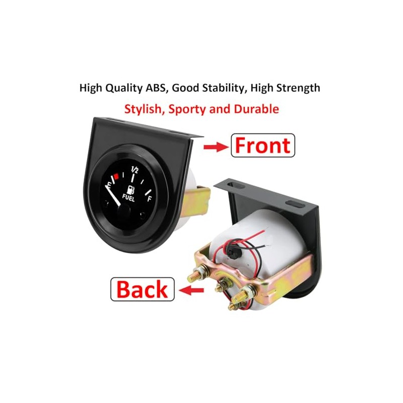 Car Fuel Level Indicator 52 mm Fuel Level Gauge 12