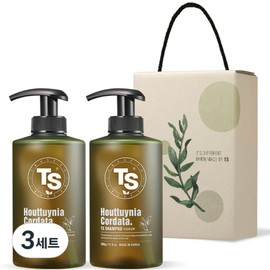 TS Houttuynia cordata hair loss shampoo gift set, 3 sets / TS 어성초 탈모샴푸 선물세트, 3세트