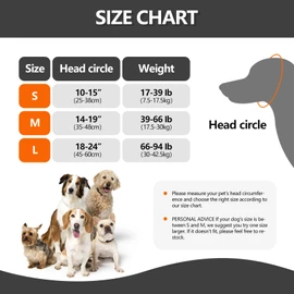 ETIAL Waterproof Dog Ear Muffs, Anti-Slip Ear Covers for Small Medium Large Breeds Swimming & Bathing, Dog Ear Wraps for Noise Protector from Thunder, Fireworks (Grey,L)