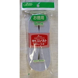 Clover 26-077 Economical Rubber Belt, 1.0 inch (25 mm) Width, White