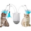 DOEL Cat Toys Interactive for Indoor, Rechargeable Automatic Rotating Feather