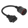 Yosoo 9 Pin to OBD2 Adapter, Truck Diagnose Interface, 16