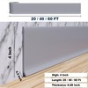 Duzzy Flexible Baseboard Molding Trim, 4 Inch(W) x 40 Feet(L)