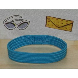 Unbranded Reproduction Turquoise Blue Aqua REPRO Headband Made For TNT Twist & Turn Skippe