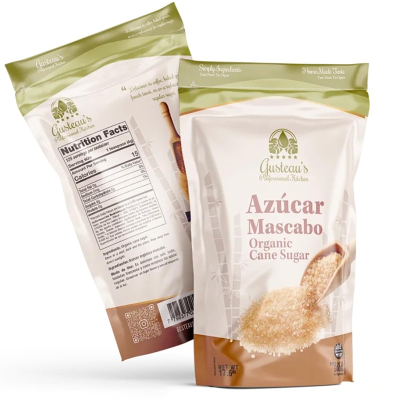 Gusteau's - Organic Unrefined Cane Sugar, (17.6 oz) 500g (Azucar
