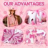 FOGWOWO 72 Pcs Pink Western Cowgirl Patches Self Adhesive Letter