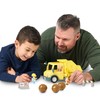 Bluey Dump Truck Toy with Hard Hat Muddy Bingo Figures