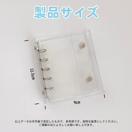 Machi no Wami Sticker Pad, Removable, M5 Sticker Notebook, Clear Binder, 5 Holes, Micro 5 Sticker Storage, Pushing Goods, Sticker Mount, Set of 10, 3 Layer Structure, Card Storage, Plycra Book