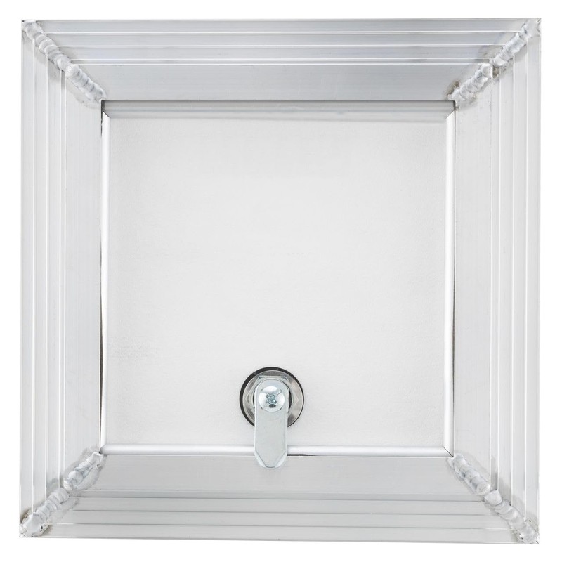 Tough Grade Aluminum Diamond Plate Compartment Door with Lock |
