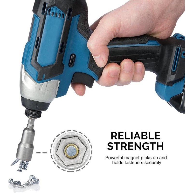 Utoolmart 1/4" Quick-Change Hex Shank 17mm Setter Impact Nut Driver