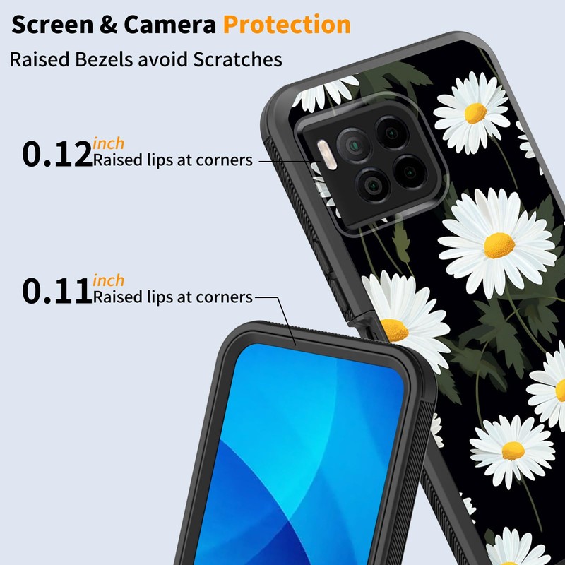 GFEWYTJYJ for Revvl 7 Pro 5G Case,Shockproof 3-Layer Full Body
