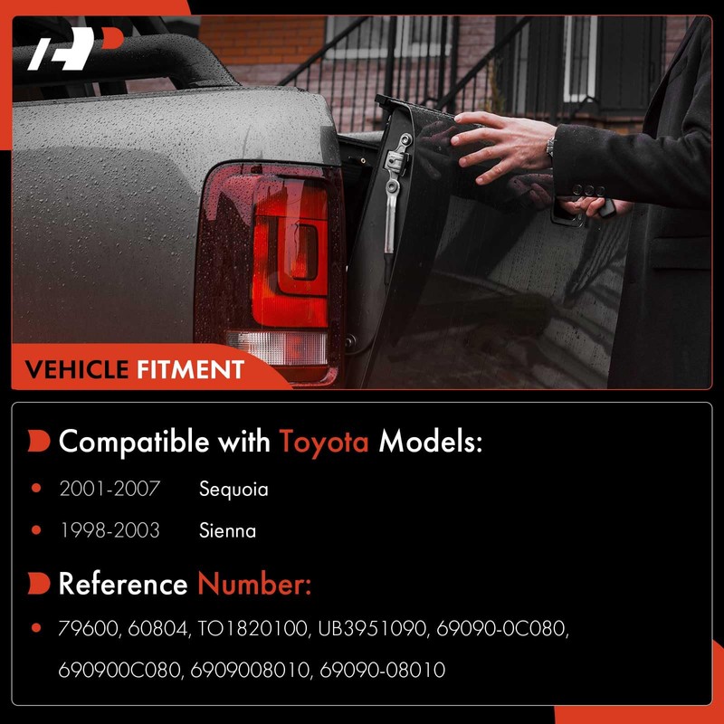 A-Premium Tailgate Handle Liftgate Latch Handle Compatible with Toyota Models -