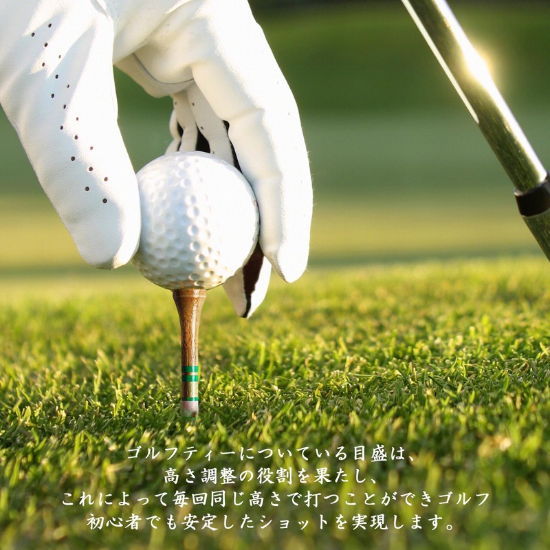 Golf Tees, Long Tees, With Scales, Birch Wood Tees, 2.8