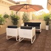 Yaheetech 27PCS Interlocking Patio Deck Tiles 12 x 12in Wood