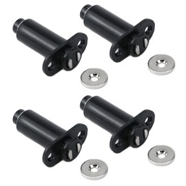 UTALIND Recessed Magnetic Touch Latch，4 Pack Push Open Cabinet Door Latches Pull Push Pressure Spring Touch Release Latches