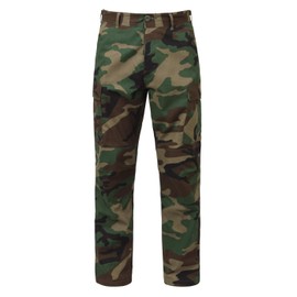 Rothco Rip-Stop BDU Cargo Pants - Durable and Versatile Outdoor Utility Wear - Woodland - XX-Large