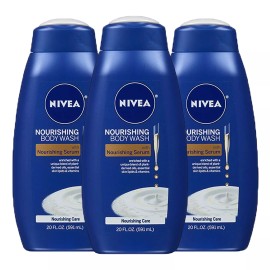 NIVEA Nourishing Care Body Wash 60 Fl Oz Floral Scent Gentle Cleansing