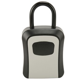 Wall Mounted Key Lock Box Resettable Code Safe Portable Combination Lockbox with Password for Office Apartment Home Spare Key Storage Gray