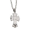 H.N.Z nape-002 Native American Necklace Silver Cross Turquoise Indian Jewelry