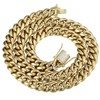 PY BLING 14k Golden Plated Mens Heavy Miami Cuban Link