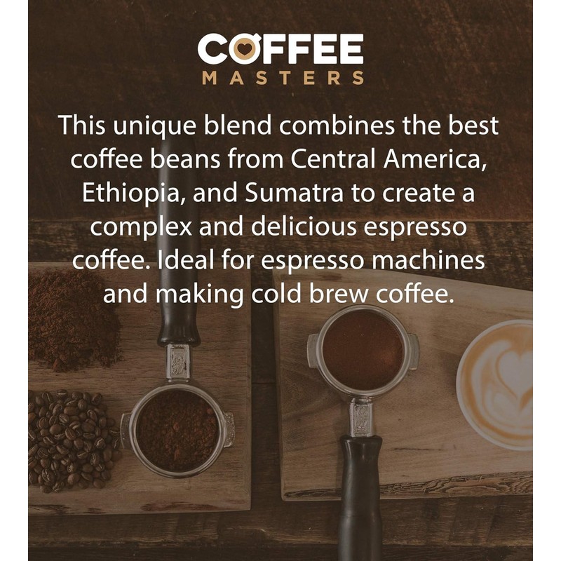 Coffee Masters Triple Certified Organic Blend Coffee Beans 200g