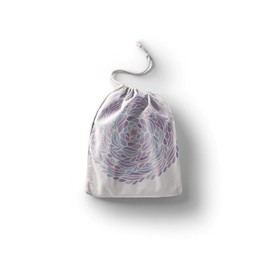 Le Jardin du Lin Bedruckte Baumwoll Taschen mit Kordelzug, Einkaufstasche, Beutel, Stoffsack, Stofftasche, Gemüsesack, Wiederverwendbare, Umweltfreundlich, Mehrzweck, Faltbar, Größe: 20x30 Cm